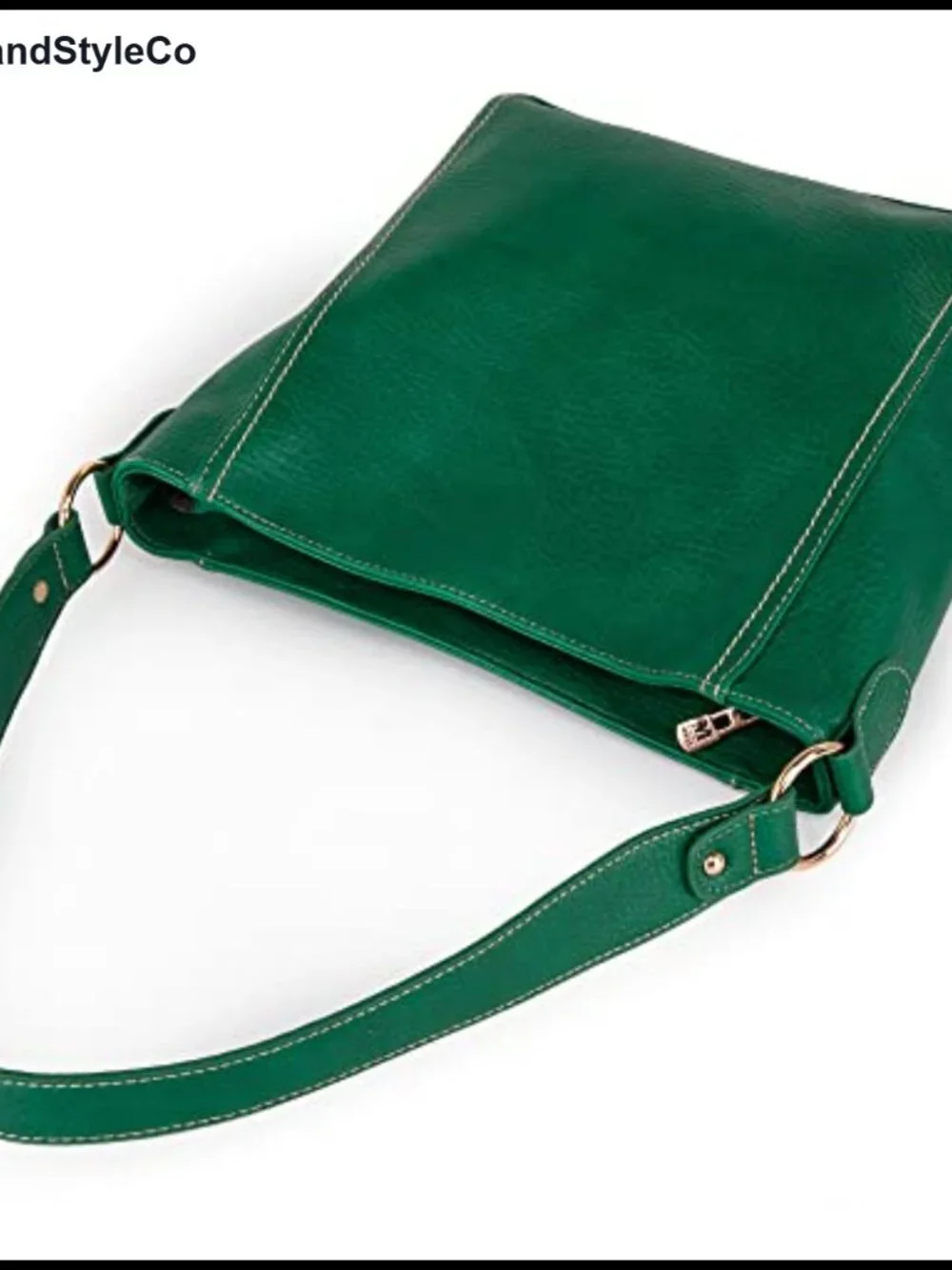 Vegan Leather Hobo Shoulder Bag Soft Medium Handbag Casual Everyday Purse